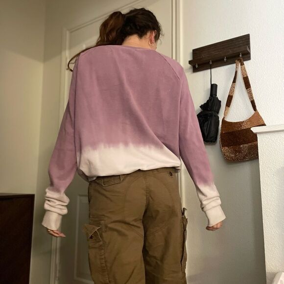 PELOTON ombre gradient crewneck sweater size Medium oversized - Picture 2 of 2